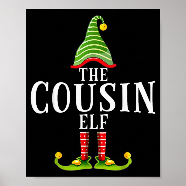 The Cousin Elf Funny Matching Pajama Xmas  Poster (Framsidan)