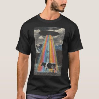 The cow abducted to space t shirt