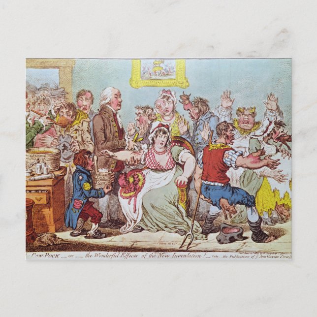 The Cow Pock eller de Underbara Effekterna Vykort (Framsida)