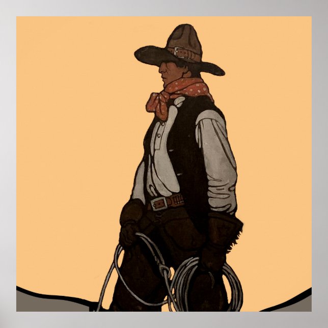 The Cowboy Magazine Cover av NC Wyeth Poster (Framsidan)