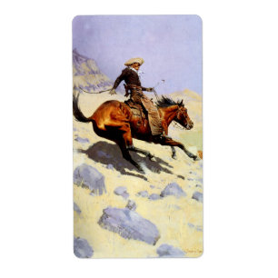 The Cowboyen av Remington, Vintage Cavalry Fraktsedel