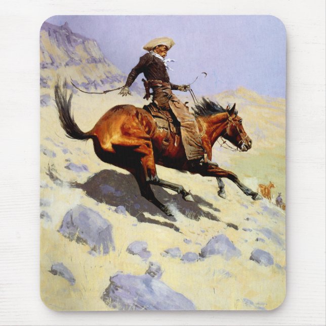 The Cowboyen av Remington, Vintage Cavalry Musmatta (Framsidan)