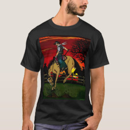 "The Cowboys" Färg Print. T Shirt