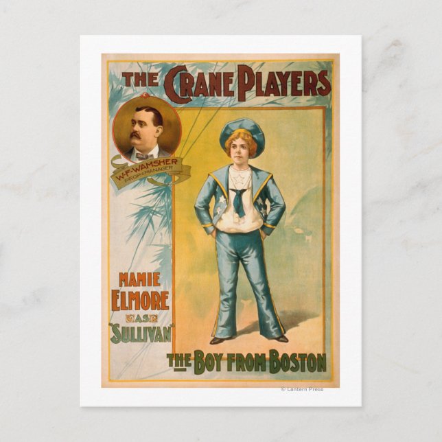 The Crane Players, Pojken från Boston Theatre Vykort (Framsida)