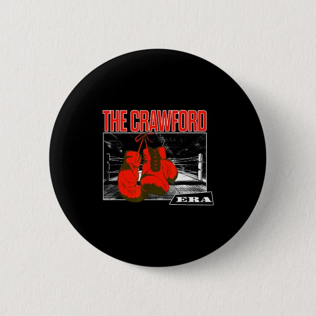 The Crawford Era Funny Boxing Trendy Men Women  Knapp (Framsida)