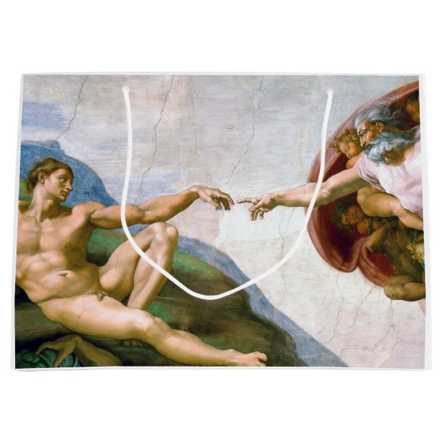The Creation of Adam, Michelangelo, 1508-1512 (Framsidan)