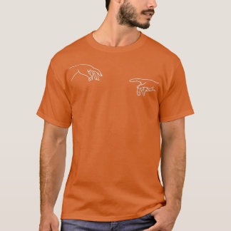 The Creation of Adam Minimalist Design White T Shirt