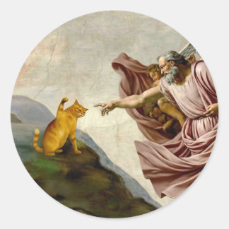 The Creation of Purrfection Runt Klistermärke