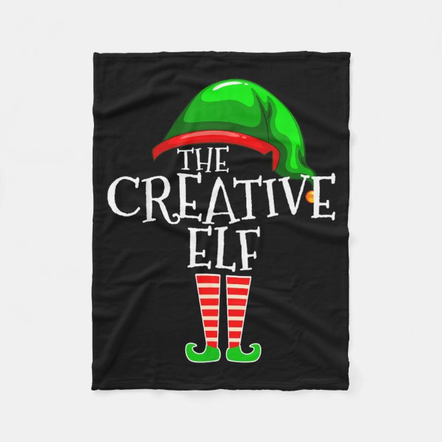The Creative Elf Family Matching Group Christmas  Fleecefilt (Framsidan)