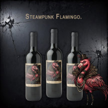 The Crimson Gearmaster – Steampunk Flamingo.