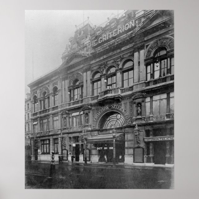 The Criterion Restaurant and Theater, 1902 Poster (Framsidan)