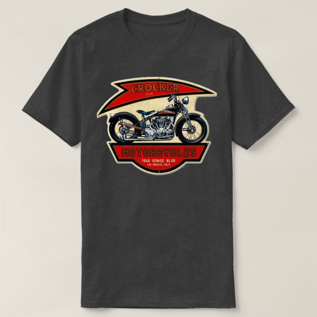 The Crocker Motorcycles 1346  T Shirt (Design framsida)