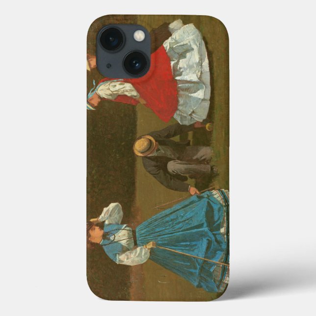 The croquet-spelet, 1866 (olja på canvas) (Baksida)