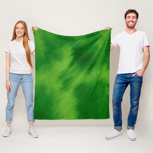 The cross and the green of the forest fleecefilt (På plats)