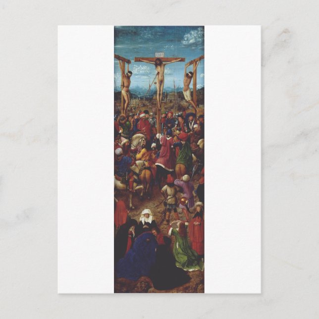 The Crucifixion by Van Eyck Vykort (Framsida)