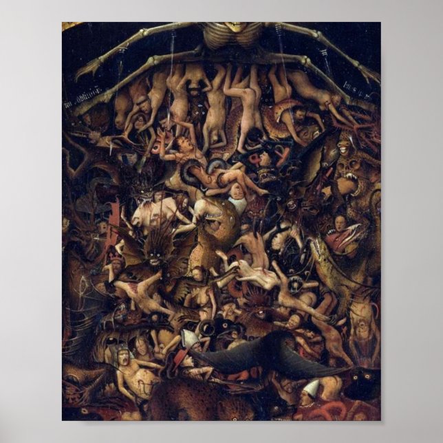 The Crucifixion The Last Judgement By Jan Van Eyck Poster (Framsidan)
