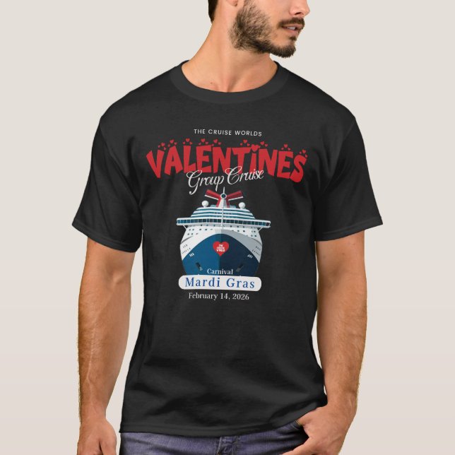 The Cruise World Love Group Kryssning T Shirt (Framsida)