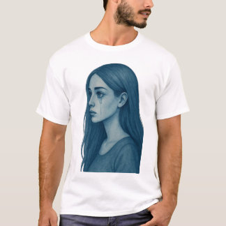 The crying blue beauty t shirt