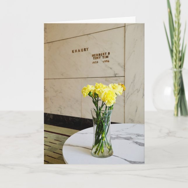 "The Crypt of Tiny Tim" Hallowed’en Card Kort (Framsida)