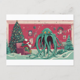 The Cthulhu Spirits of Christmas Helg Vykort