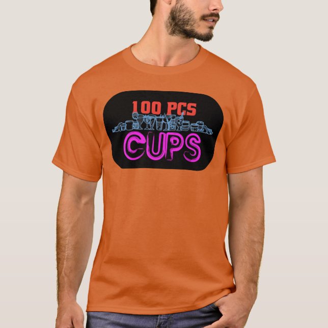 The cups funny t shirt (Framsida)