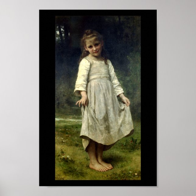 The Curtsey 1898 William Bouguereau Poster (Framsidan)