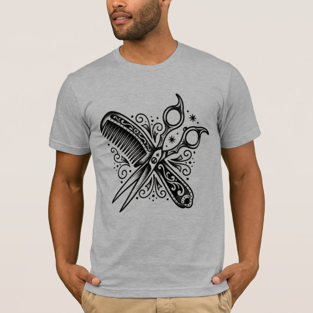 The Cut & Craft | Traditionell Barber Flash Tee (Framsida)