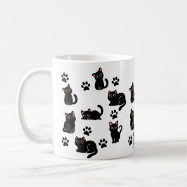 The Cutest Black Cat Mug Gift for Cat Lovers Kaffemugg