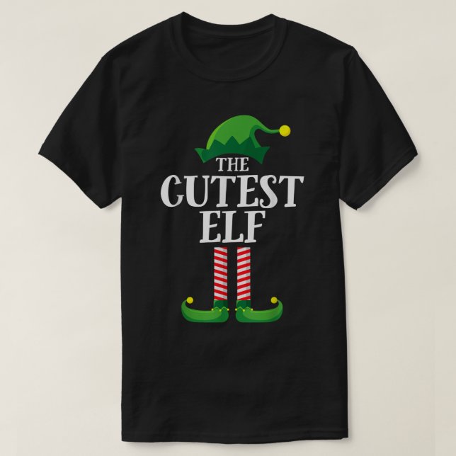 The Cutest Elf Christmas Holiday Design T Shirt (Design framsida)
