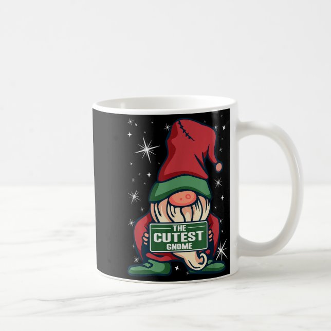 The Cutest Gnome Xmas Elf Matching Family Christma Kaffemugg (Höger)