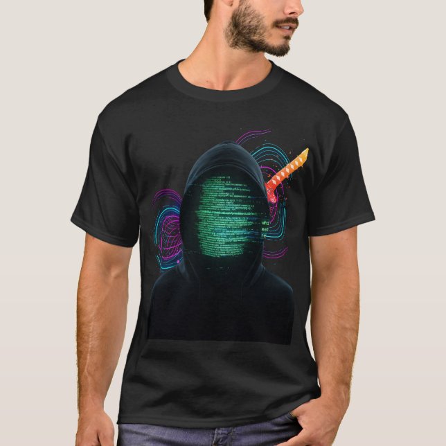 The Cyber Samurai" Elite Tee T-Shirt  (Framsida)