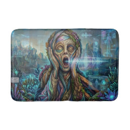The Cybernetic Scream Art Bath Mat Badrumsmatta