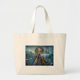 "The Cybernetic Scream" – Jumbo Tote Bag Tygkasse