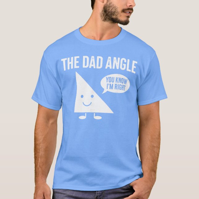 The Dad Angle Funny Math retro T Shirt (Framsida)