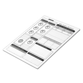 The Daily Detail Planner Stöd Sida Anteckningsblock