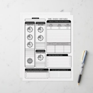 The Daily Details Kompletterande sida Dag planerin