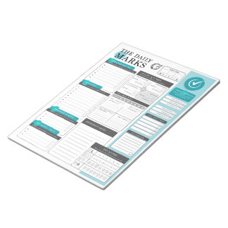 The Daily Marks - Daglig planering i detalj Anteckningsblock
