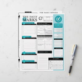 The Daily Marks - Detaljerad Daglig Planering +Det Brevhuvud