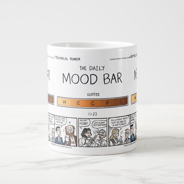 The Daily Mood Bar Coffee Mug Jumbo Mugg (Framsidan)