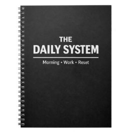 The Daily System Planner Morning Work Reset Anteckningsbok