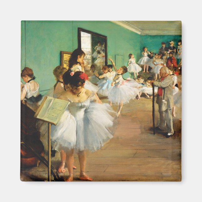 The Dance Class (1874) by Edgar Degas Magnet (Framsidan)