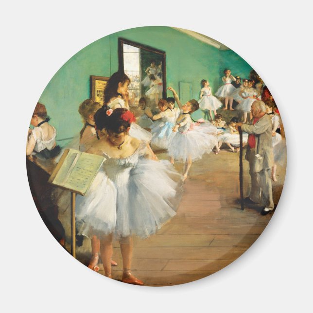 The Dance Class (1874) by Edgar Degas Magnet (Framsidan)