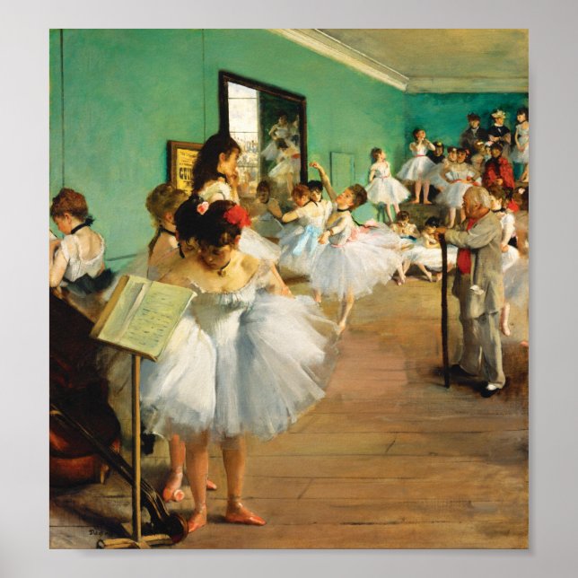 The Dance Class (1874) by Edgar Degas Poster (Framsidan)