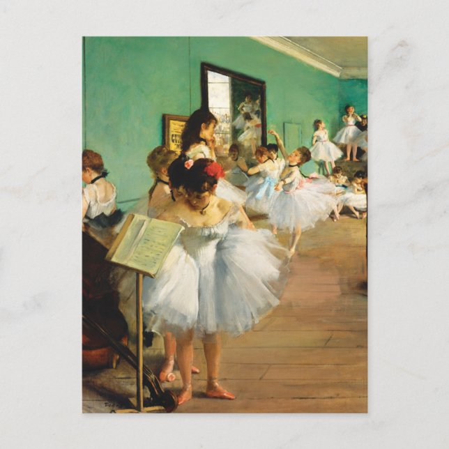 The Dance Class (1874) by Edgar Degas Vykort (Framsida)