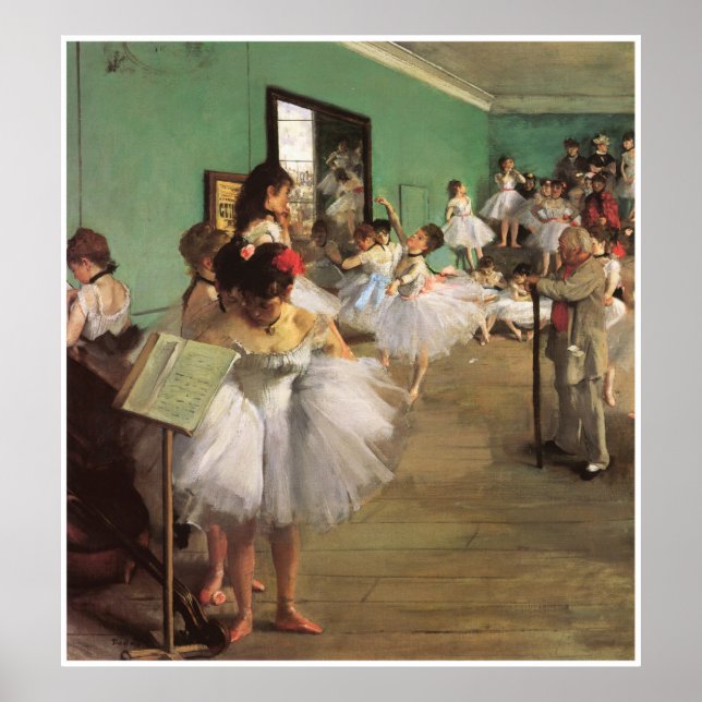The Dance Class, 1874 - Edgar Degas Poster (Framsidan)
