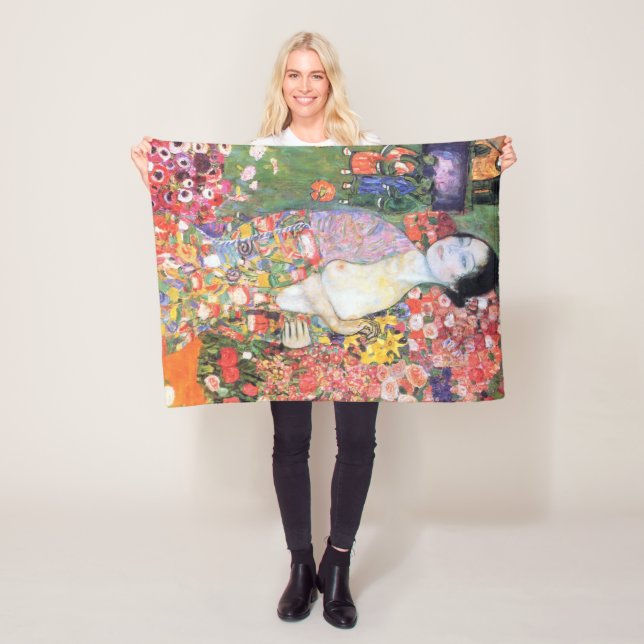 The Dancer, Gustav Klimt Fleecefilt (På plats)