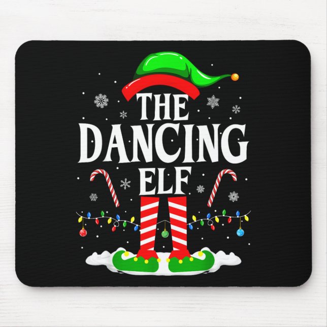 The Dancing Elf Xmas Funny Family Matching Group C Musmatta (Framsidan)