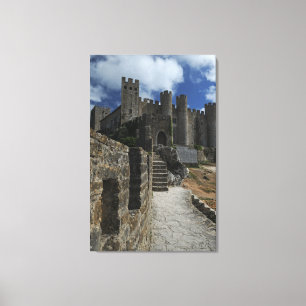 The Dark Castle, Obidos Portugal Canvastryck