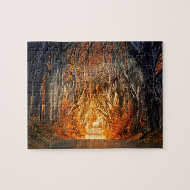 The Dark Hedges Antrim Irland. Pussel (Horisontell)