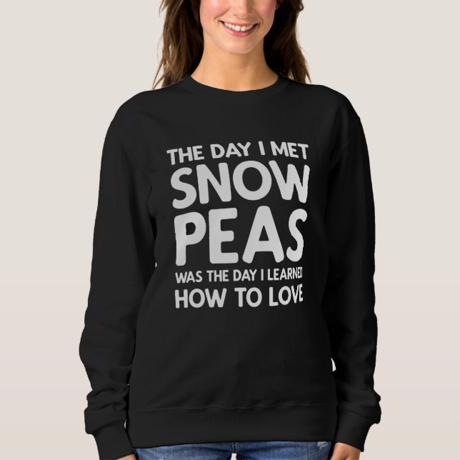 The Day I Met Snow Peas - Snow Peas T Shirt (Framsida)